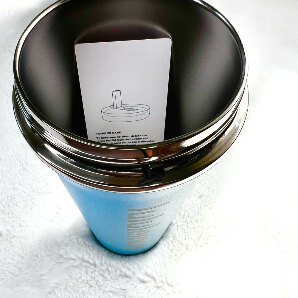 Lululemon Back to Life 24oz Insulated Tumbler Color Marlin Blue NWT - Picture 6 of 11